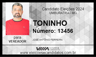 Candidato TONINHO 2024 - UMBURATIBA - Eleições