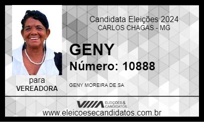 Candidato GENY 2024 - CARLOS CHAGAS - Eleições