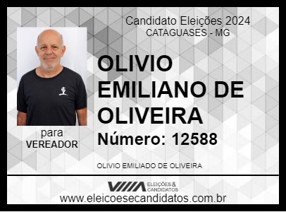 Candidato OLIVIO EMILIANO DE OLIVEIRA 2024 - CATAGUASES - Eleições