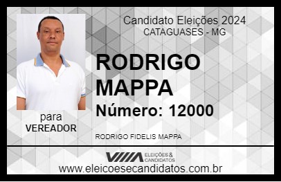 Candidato RODRIGO MAPPA 2024 - CATAGUASES - Eleições