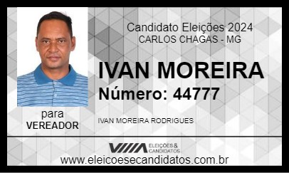 Candidato IVAN MOREIRA 2024 - CARLOS CHAGAS - Eleições