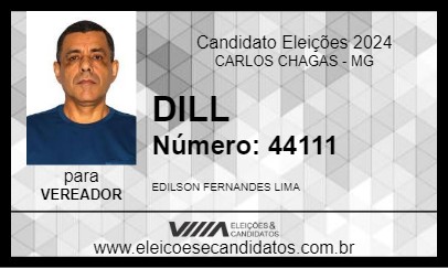 Candidato DILL 2024 - CARLOS CHAGAS - Eleições