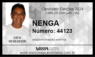 Candidato NENGA 2024 - CARLOS CHAGAS - Eleições