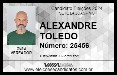 Candidato ALEXANDRE TOLEDO 2024 - SETE LAGOAS - Eleições