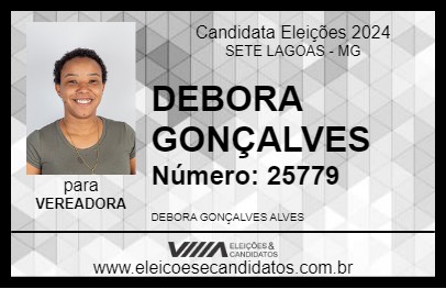 Candidato DEBORA GONÇALVES 2024 - SETE LAGOAS - Eleições