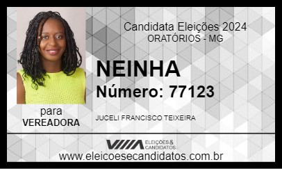 Candidato NEINHA 2024 - ORATÓRIOS - Eleições