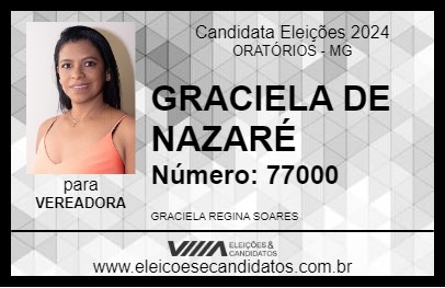 Candidato GRACIELA DE NAZARÉ 2024 - ORATÓRIOS - Eleições