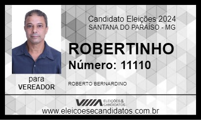 Candidato ROBERTINHO 2024 - SANTANA DO PARAÍSO - Eleições