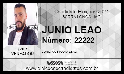 Candidato JUNIO LEAO 2024 - BARRA LONGA - Eleições