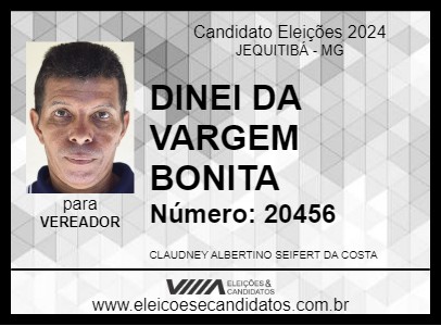 Candidato DINEI DA VARGEM BONITA 2024 - JEQUITIBÁ - Eleições