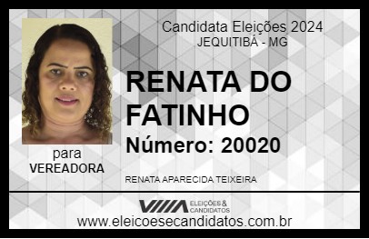 Candidato RENATA DO FATINHO 2024 - JEQUITIBÁ - Eleições