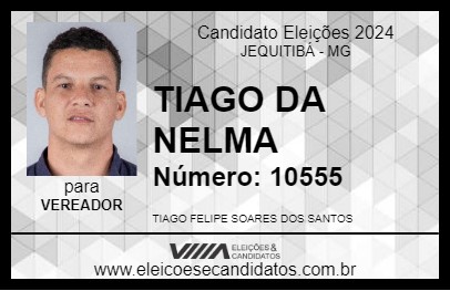 Candidato TIAGO DA NELMA 2024 - JEQUITIBÁ - Eleições