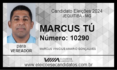 Candidato MARCUS TÚ 2024 - JEQUITIBÁ - Eleições