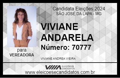 Candidato VIVIANE ANDARELA 2024 - SÃO JOSÉ DA LAPA - Eleições