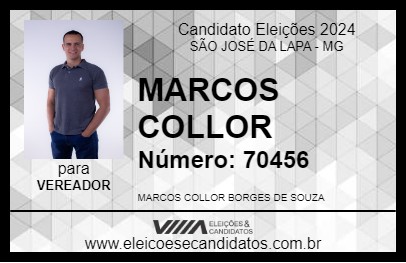 Candidato MARCOS COLLOR 2024 - SÃO JOSÉ DA LAPA - Eleições