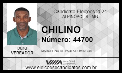 Candidato CHILINO 2024 - ALPINÓPOLIS - Eleições