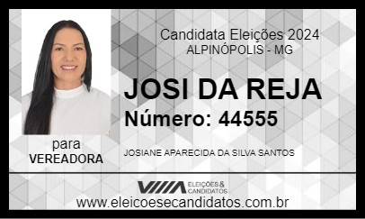 Candidato JOSI DA REJA 2024 - ALPINÓPOLIS - Eleições