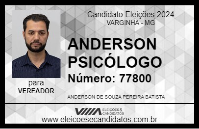 Candidato ANDERSON PSICÓLOGO 2024 - VARGINHA - Eleições