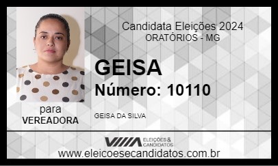 Candidato GEISA 2024 - ORATÓRIOS - Eleições