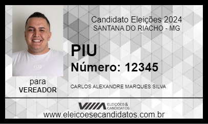 Candidato PIU 2024 - SANTANA DO RIACHO - Eleições