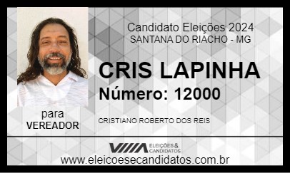 Candidato CRIS LAPINHA 2024 - SANTANA DO RIACHO - Eleições