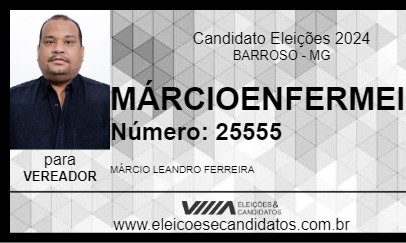 Candidato MÁRCIO ENFERMEIRO 2024 - BARROSO - Eleições