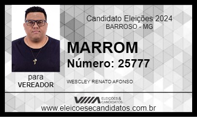 Candidato MARROM 2024 - BARROSO - Eleições