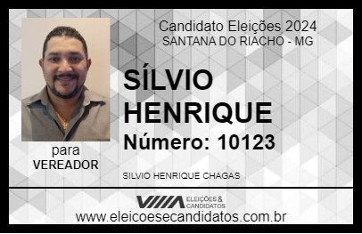 Candidato SÍLVIO HENRIQUE 2024 - SANTANA DO RIACHO - Eleições