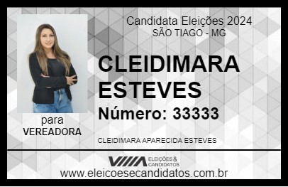 Candidato CLEIDIMARA ESTEVES 2024 - SÃO TIAGO - Eleições