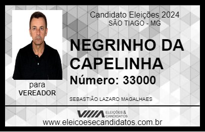 Candidato NEGRINHO DA CAPELINHA 2024 - SÃO TIAGO - Eleições