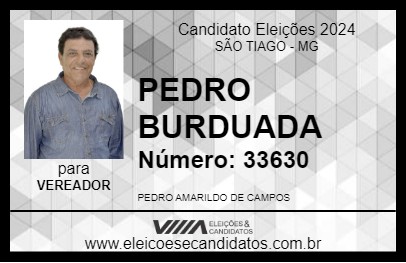 Candidato PEDRO BURDUADA 2024 - SÃO TIAGO - Eleições