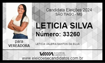 Candidato LETICIA SILVA 2024 - SÃO TIAGO - Eleições