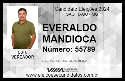 Candidato EVERALDO MANDIOCA 2024 - SÃO TIAGO - Eleições