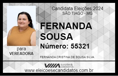 Candidato FERNANDA SOUSA 2024 - SÃO TIAGO - Eleições