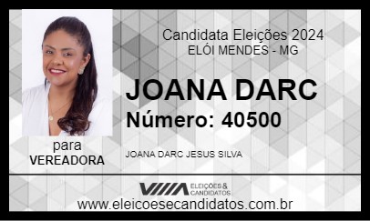 Candidato JOANA DARC 2024 - ELÓI MENDES - Eleições