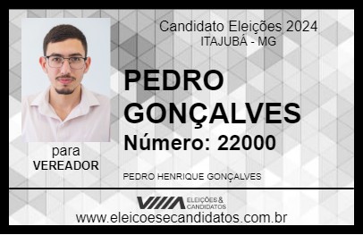 Candidato PEDRO GONÇALVES 2024 - ITAJUBÁ - Eleições