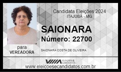 Candidato SAIONARA  2024 - ITAJUBÁ - Eleições