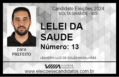 Candidato LELEI DA SAUDE 2024 - VOLTA GRANDE - Eleições