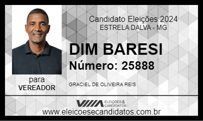 Candidato DIM BARESI 2024 - ESTRELA DALVA - Eleições