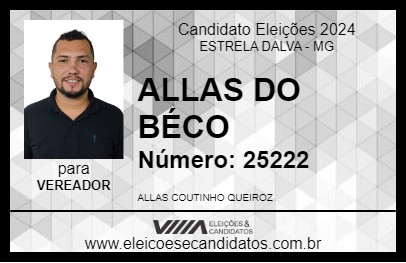 Candidato ALLAS DO BÉCO 2024 - ESTRELA DALVA - Eleições