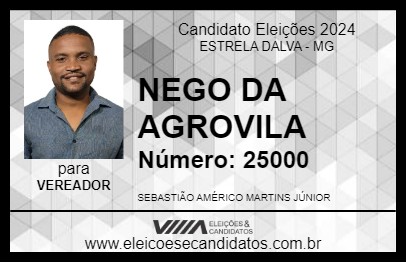 Candidato NEGO DA AGROVILA 2024 - ESTRELA DALVA - Eleições