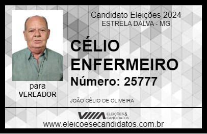 Candidato CÉLIO ENFERMEIRO 2024 - ESTRELA DALVA - Eleições