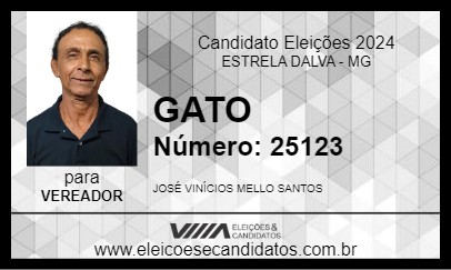 Candidato GATO 2024 - ESTRELA DALVA - Eleições