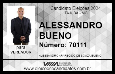 Candidato ALESSANDRO BUENO 2024 - ITAJUBÁ - Eleições