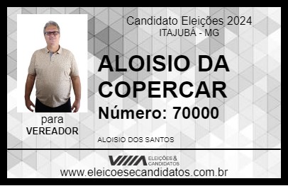 Candidato ALOISIO DA COPERCAR 2024 - ITAJUBÁ - Eleições