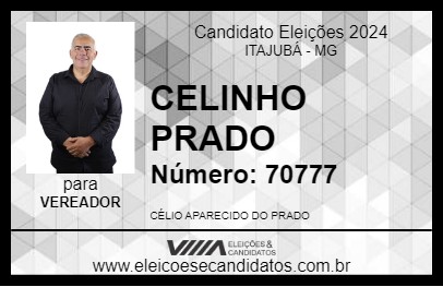 Candidato CELINHO PRADO 2024 - ITAJUBÁ - Eleições