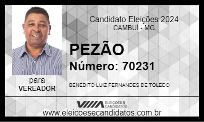 Candidato PEZÃO 2024 - CAMBUÍ - Eleições