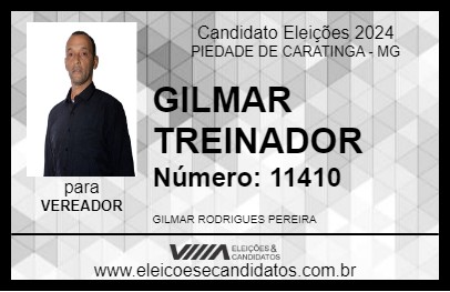 Candidato GILMAR TREINADOR 2024 - PIEDADE DE CARATINGA - Eleições