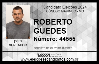 Candidato ROBERTO GUEDES 2024 - CÔNEGO MARINHO - Eleições