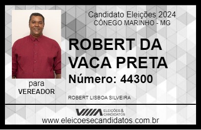 Candidato ROBERT DA VACA PRETA 2024 - CÔNEGO MARINHO - Eleições